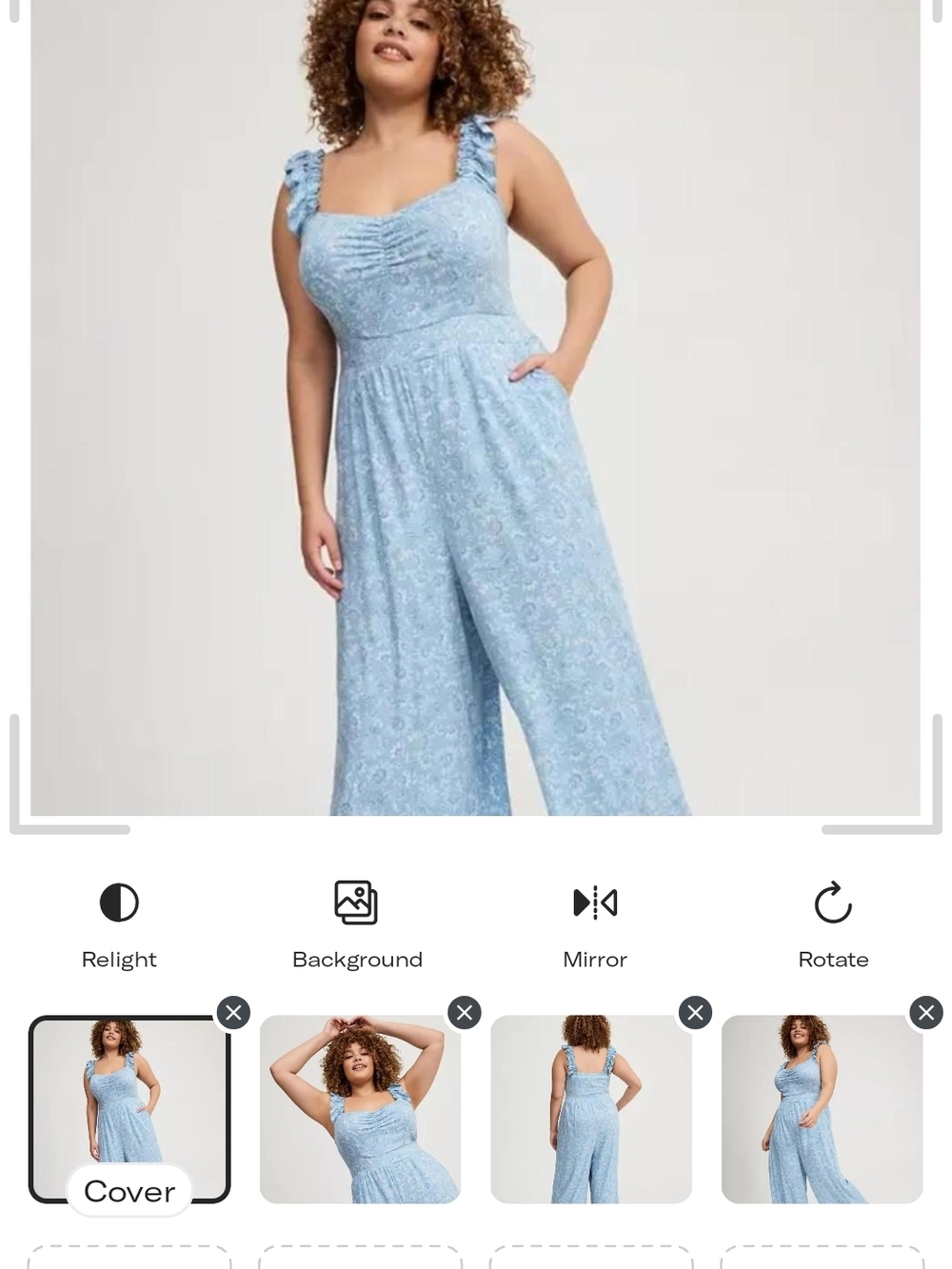 Torrid Ruffle Strap Jumpsuit - Picture 4 of 4